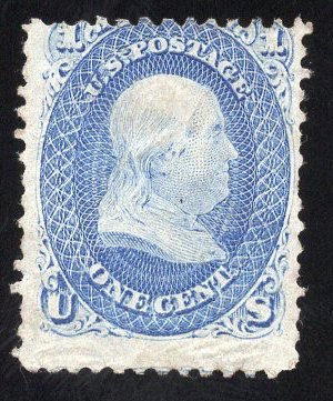 US Stamp Scott #63 Mint NO GUM SCV $100