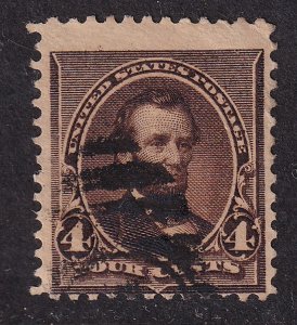 1890 Lincoln Sc 222 4c brown used single stamp (C2