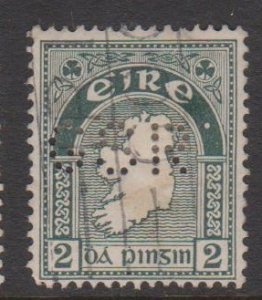 Ireland Sc#68 Used Perfin GSR