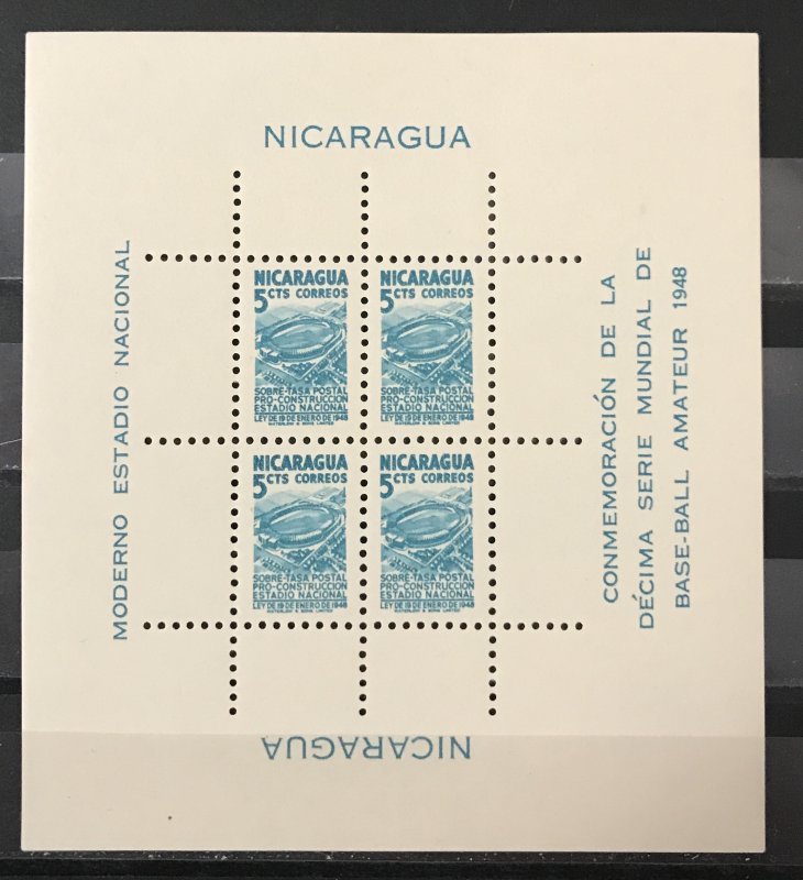 Nicaragua 1949 #RA60 S/S, MNH