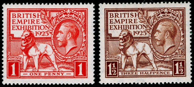 SG432-433, 1925 PAIR, LH MINT. Cat £55.