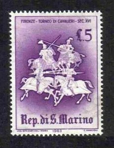 1963 San Marino 768 Horses in the army