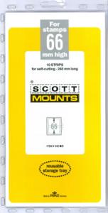 Scott Mounts Black 66mm STRIP 240mm ,(Pgk. 10)(00940B)