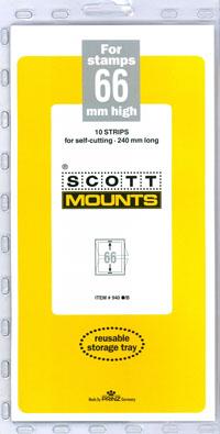 Scott Mounts Black 66mm STRIP 240mm ,(Pgk. 10)(00940B)