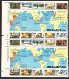 US #2838 Mint Sheet World War II 