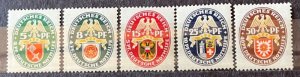 Germany #B28-B32 MLH Set- SCV=$56.80   *