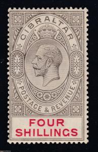 1924 Gibraltar - HIGH Quality Classic Scott # 88, 4sh - Chalky Paper