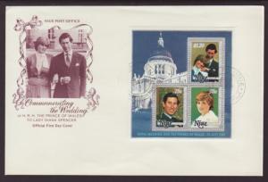 Niue 342a Royal Wedding U/A FDC