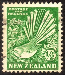 1935, New Zealand 1/2p, Used, Sc 185