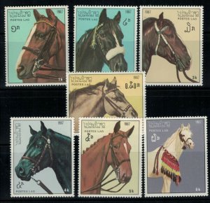 Laos 813-819 MNH Horses Farm Animals ZAYIX 032122S08M