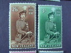 NEW ZEALAND # 288-301-MINT NEVER/HINGED-COMPLETE SET---QEII---1953-57