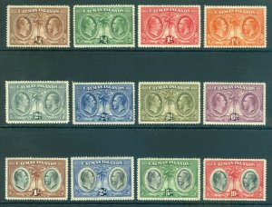 SG 84-95 Cayman Islands 1932. ¼ to 10 set of 12. Lightly mounted mint