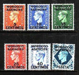 Great Britain Morocco-#99-104- id7-unused hinged KGVI set-1951-2-       