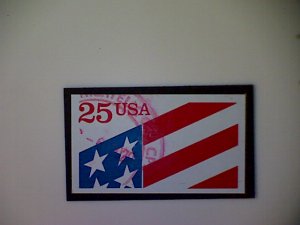 United States, Scott #2475, used(o), 1990, Flag, 25¢, red, white, and blue