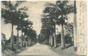 1905 Barbados postcard charged postage due.