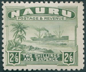 Nauru 1947 2s 6d grey-green SG37B unused