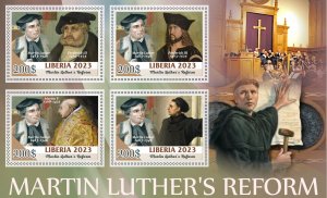 Stamps. Reform by Martin Luther  2023 year 1+1 sheets perforated