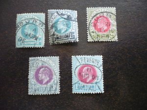 Stamps - Natal - Scott# 81,83,84,86,90 - Used Partial Set of 5 Stamps