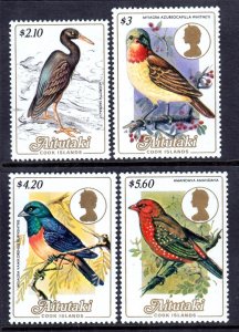 Aitutaki 1984 Birds $2.10 - $5.60 Complete Mint MNH SG 490-493 CV £31.50