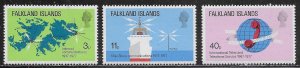 Falkland Islands Scott #'s 257 - 259 MNH