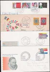 NETHERLANDS 1959-84 4 various FDCs.........................................B1604