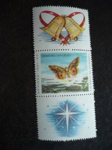 Stamps - Cuba - Scott# 686,691,696 - Mint Hinged 3 Stamps with 2 Labels