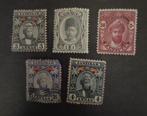 ZANZIBAR Early Stamp Lot Used Unused MH T20320