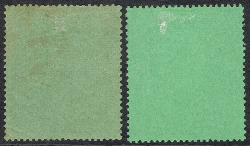 LEEWARD ISLANDS 1938 KGVI 10/- 2 SHADES USED