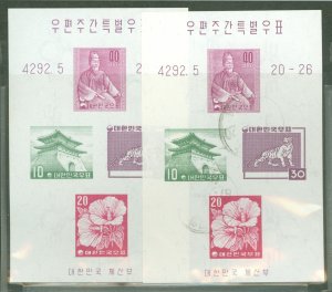 Korea #291B Used Souvenir Sheet