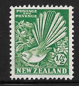 New Zealand 185: 1/2d Fantail (Rhipidura fuliginosa), MH, F-VF