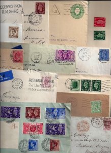 UK GB 1890's 1950's COLLECTION OF 70 COMMERCIAL COVERS INCLUDES ALL PERIODS REGI