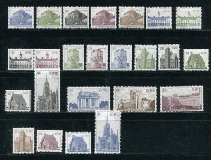 Ireland 537-56, 638, 39, 41, 44 Architecture Type, Definitive Stamps MNH