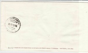 Vatican 1959 Regd Vatican City Label Cancels Holy Men Stamps FDC Cover Ref 35087