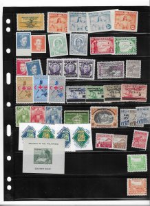 PHILIPPINES COLLECTION ON STOCK SHEET, MINT/USED