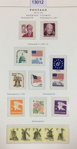 MOMEN: US STAMPS  1971-1981 MINT OG NH COLLECTION LOT #13012