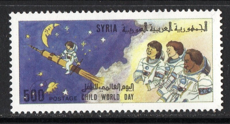 Thematic stamps SYRIA 1988 WORLD CHILD DAY 1685 mint