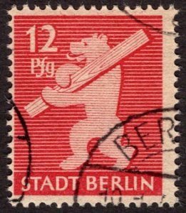 1945, Germany, Allied Occupation of Berlin 12pf, Used, Sc 11N5