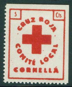 SPAIN Civil War Republic Cornella de LLobregat Label GG 416