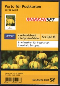 Germany Bund Scott # 2422a, mint nh, sheet of 5 + 5 labels