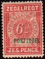 Transvaal SG#215 Mint - 1895 6d. - Numbers - Values and