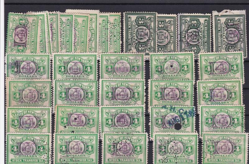 united states state of new york stock transfer  stamps ref r11230