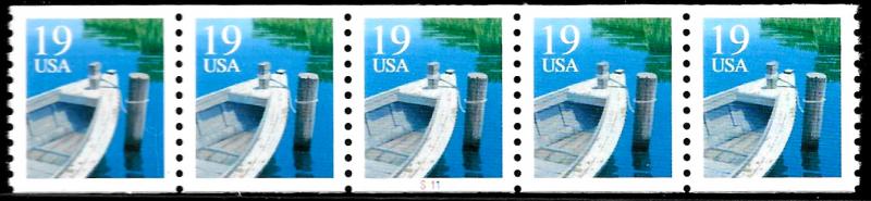 Sc 2529C 19¢ Fishing Boat PNC/5, #S111, MNH VF