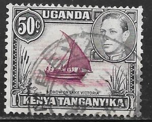 Kenya Uganda Tanganyika 79a: 50c George VI and Dhow, used, F-VF