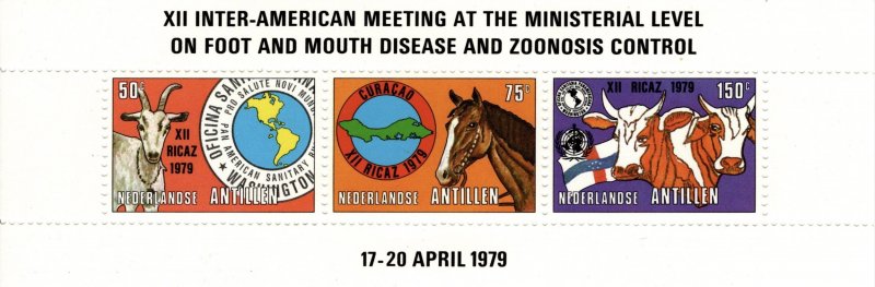 Netherlands Antilles 1979 12th Foot & Mouth Mtg., Miniature Sheet [Mint]