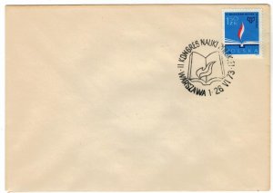 Poland 1973 FDC Stamps Scott 1981 Congress of Polish Science Book Flame Flag