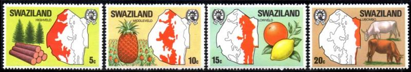 Swaziland - 1977 Regions Set MNH** SG 280-283