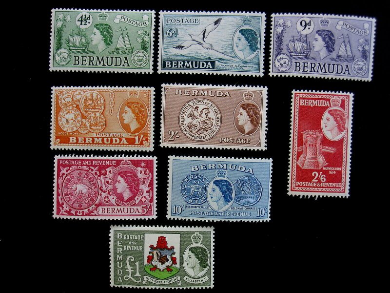 BERMUDA - SCOTT#143-162 - SS - MH - CAT VAL $107.50