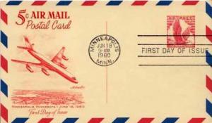 United States, First Day Cover, Government Postal Card, Birds