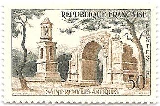 France 855 (mnh) 50f ruins at Saint-R