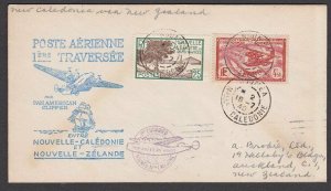 NEW CALEDONIA 1940 first flight cover to New Zealand........................Q510